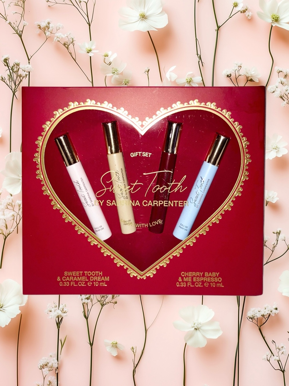 Sweet Tooth By Sabrina Carpenter Eau De Parfum 4-Piece Travel Fragrance Gift Set